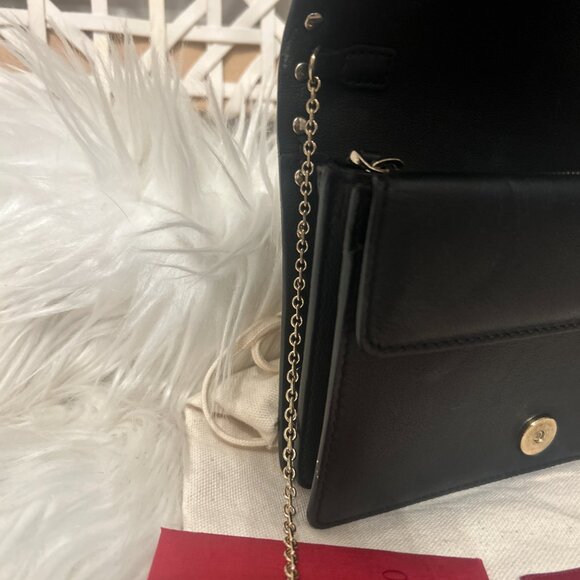 Valentino Garavani Rockstud Crossbody-golden bronze tone rockstuds and chain - Picture 5 of 11